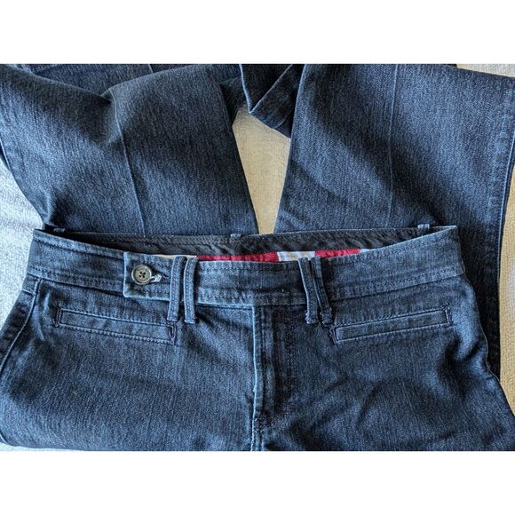 Banana Republic Blue Denim Trouser Y2K Dark Wash Jeans  Sz 28/6R - Picture 8 of 11